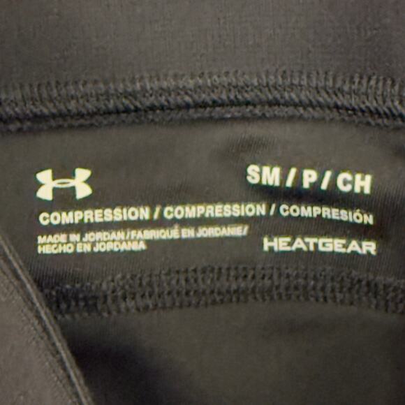 Under Armour HeatGear Compression Leggings Women’s SM Mesh Panel Print - Picture 2 of 13